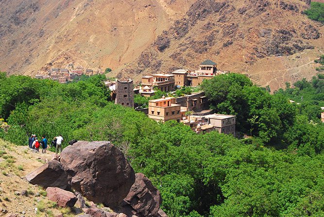 Day trip from Marrakech to Imlil Valley and Agafay desert