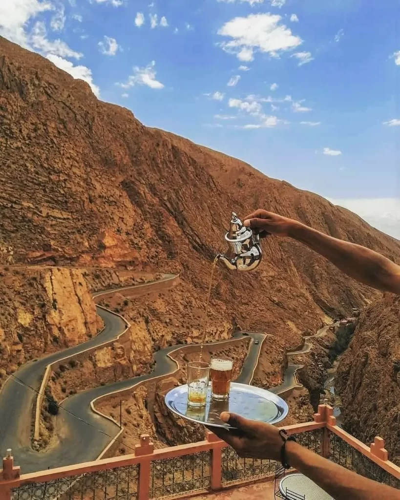 winding road Dades valley Atlas Mountains Morocco