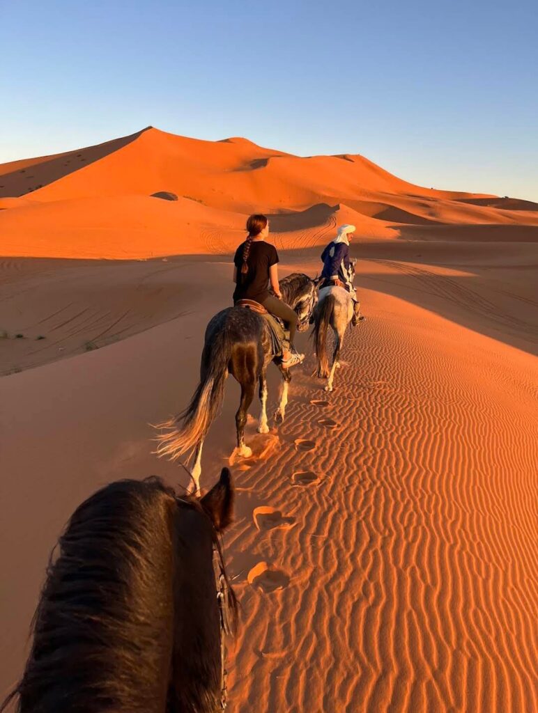Hores ride Merzouga desert