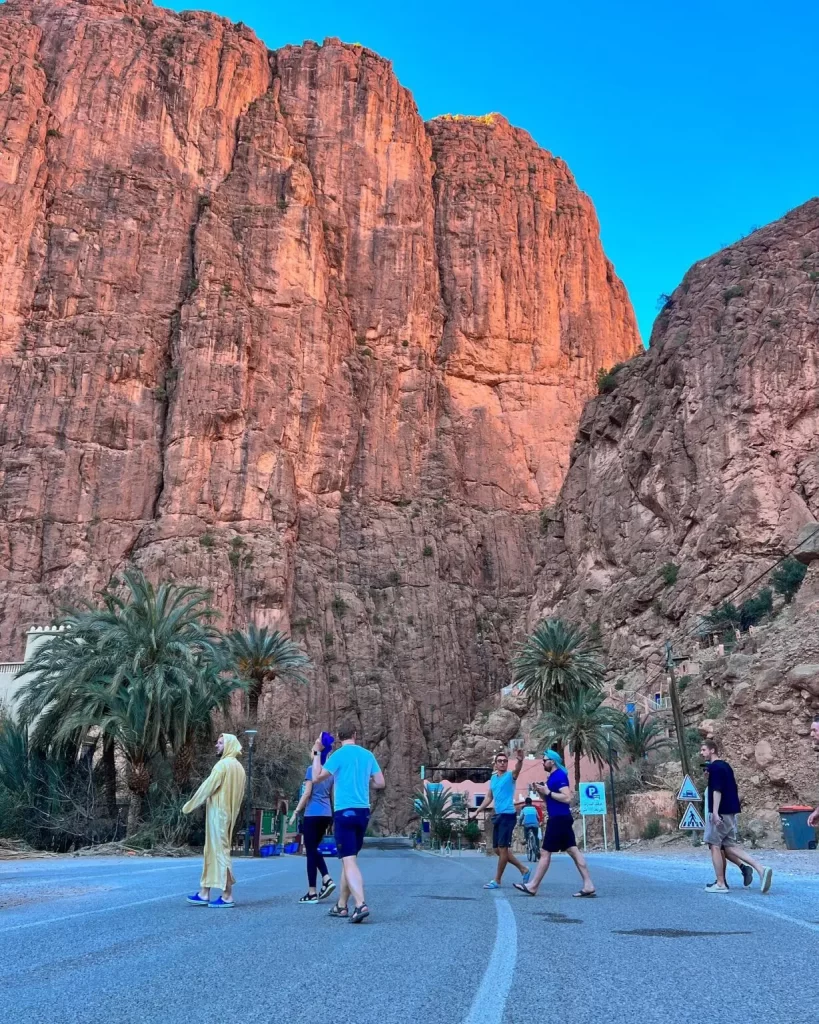 Todra Gorge, natural canyon in Atlas Mountains Morocco
