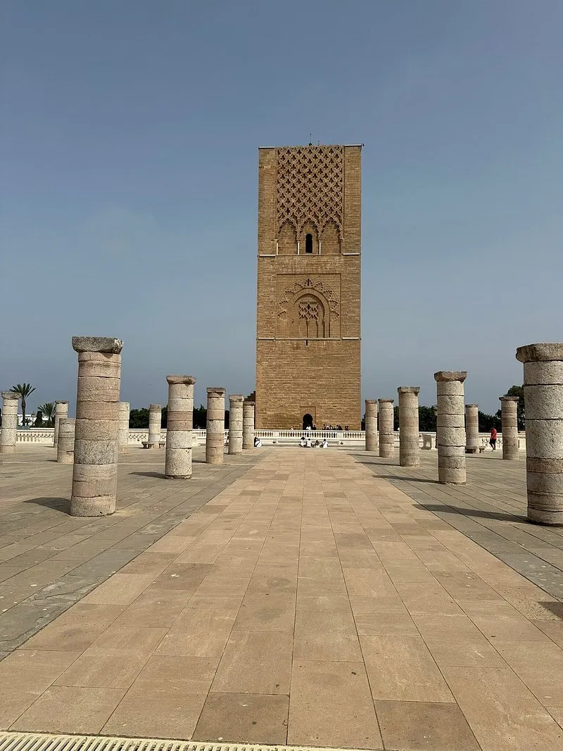 Hassan Tower, a historical landmark in Rabat Morocco