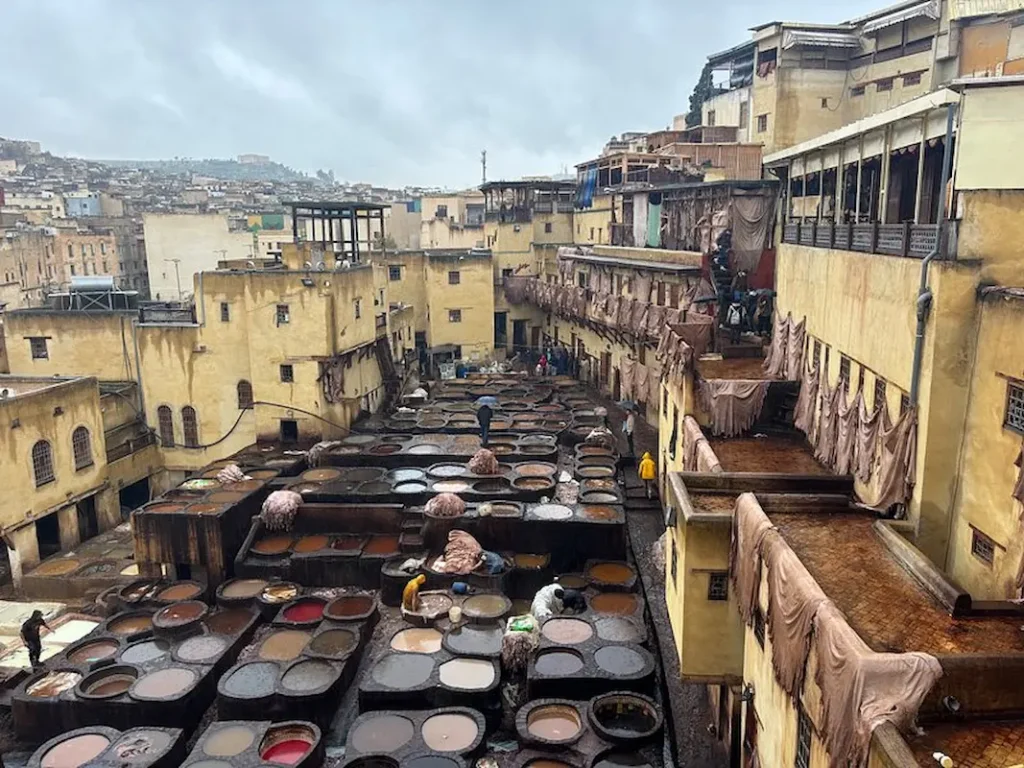 Tennery of old medina in Fes City Morocco