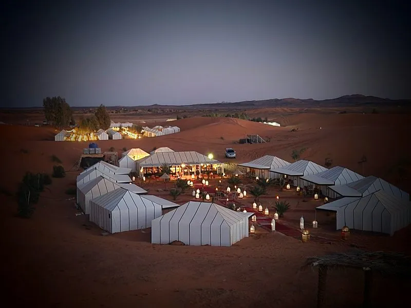 Luxury Desert Camp in Merzouga Sahara Desert Morocco