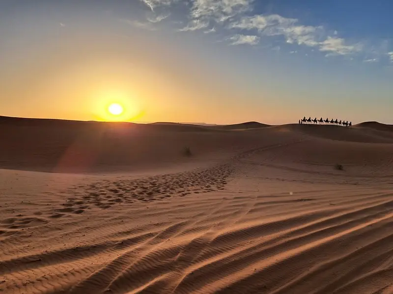 Discover Morocco's breathtaking Sahara Desert on a 4 days tour from Fes to Marrakech in Merzouga Desert, Morocco.
