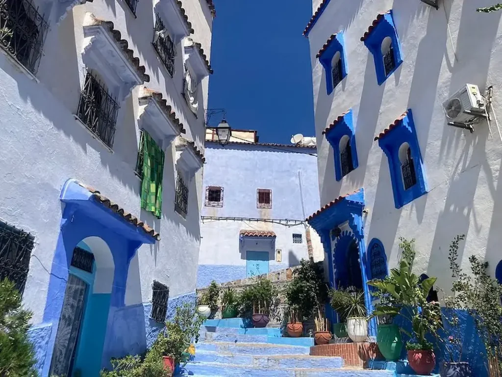 The blue city of Chefchaouen Morocco